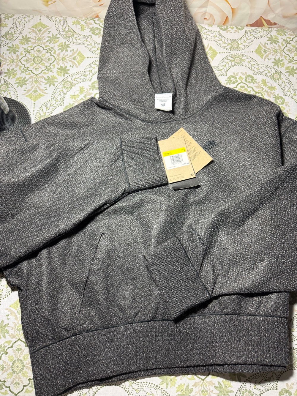 New women’s oversized Nike Gray Hooded Sweatshirt - Classic Pullover Hoodie